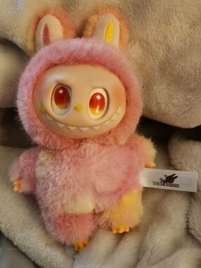 The Monsters Pink Fuzzy Bunny Monster Plush
